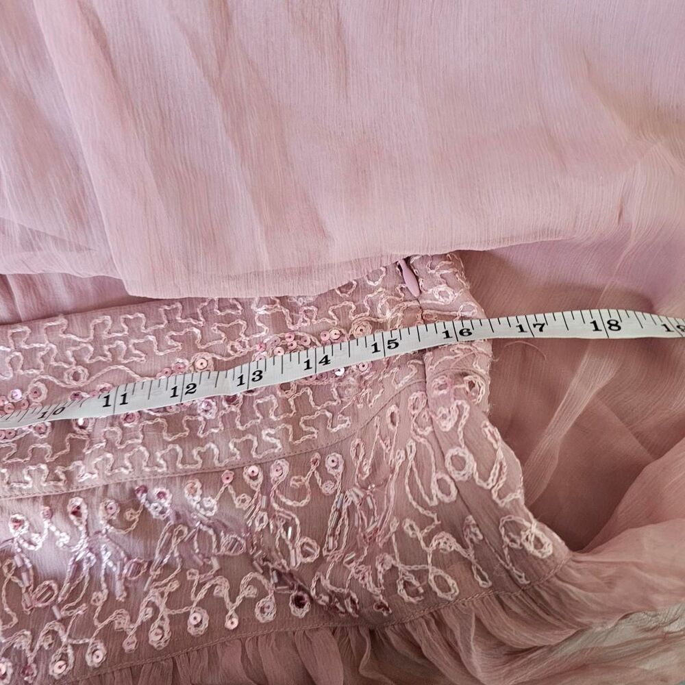 vintage y2k forever 21 pink fairy coquette whimsical beaded skirt - Picture 5 of 5